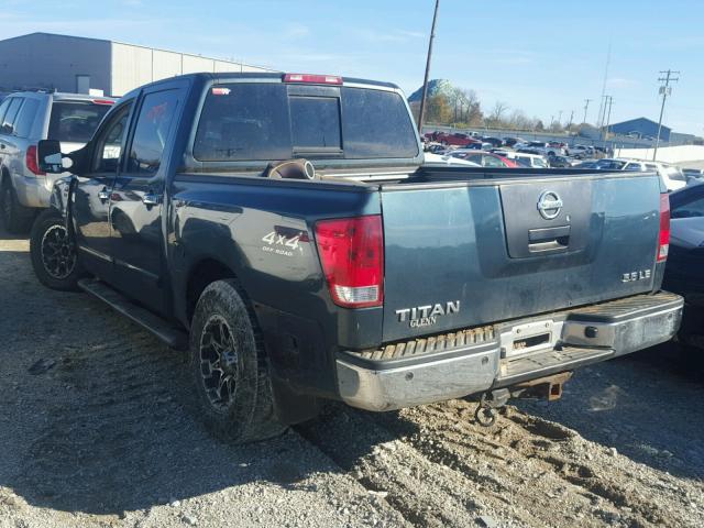 1N6AA07B14N568241 - 2004 NISSAN TITAN XE GREEN photo 3