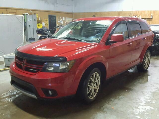 3C4PDDEG9FT677625 - 2015 DODGE JOURNEY R/ RED photo 2