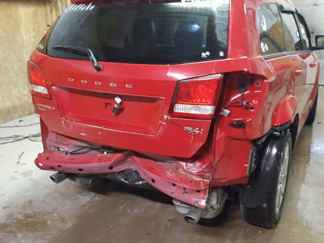 3C4PDDEG9FT677625 - 2015 DODGE JOURNEY R/ RED photo 9