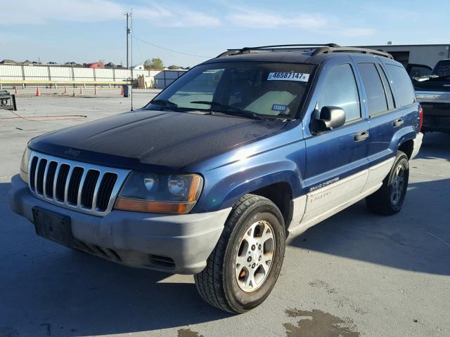 1J4G248S7YC145045 - 2000 JEEP GRAND CHER BLUE photo 2