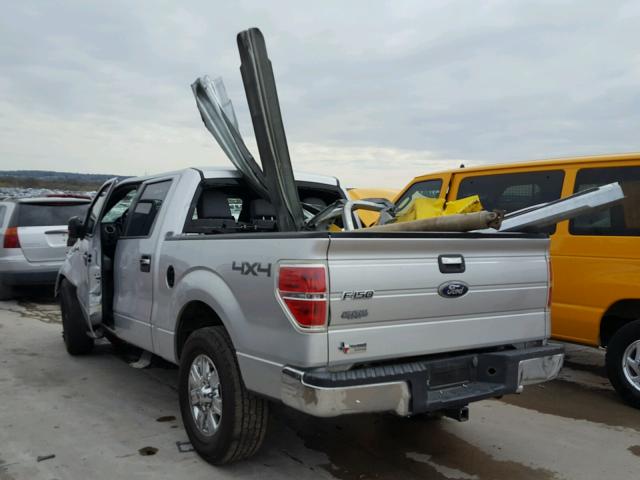 1FTFW1ET6BFB41723 - 2011 FORD F150 SUPER GRAY photo 3