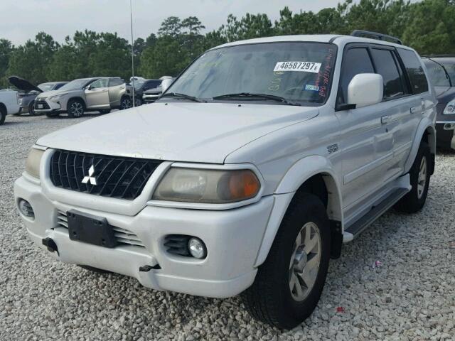 JA4MT41R12P010389 - 2002 MITSUBISHI MONTERO SP WHITE photo 2