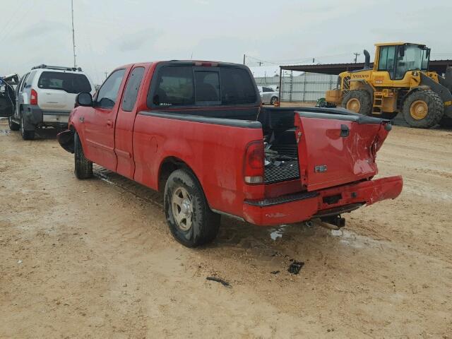 1FTRX17L7YNB99569 - 2000 FORD F150 RED photo 3