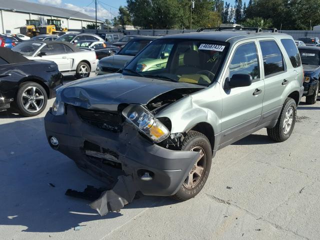 1FMCU03107KB79995 - 2007 FORD ESCAPE XLT GREEN photo 2