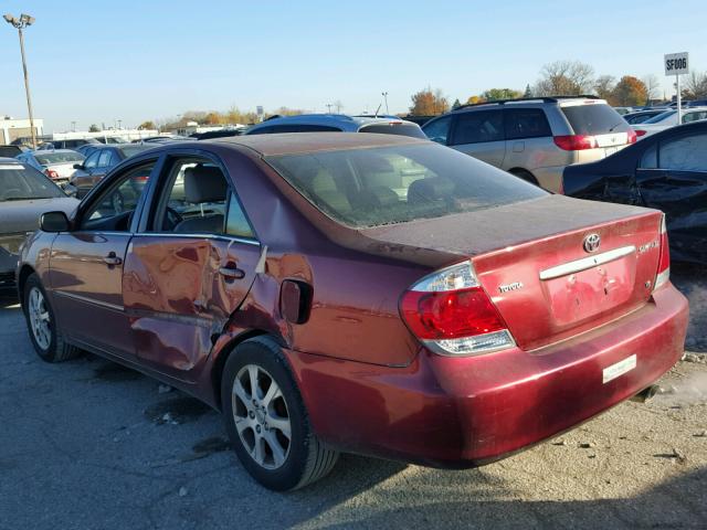 4T1BF30K85U090665 - 2005 TOYOTA CAMRY RED photo 3