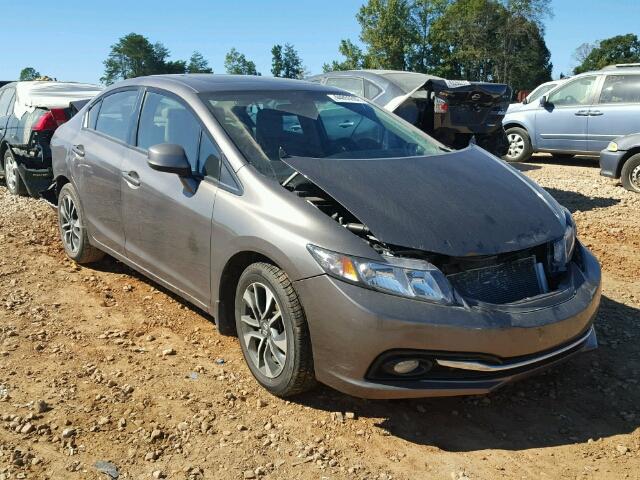 19XFB2F98DE064189 - 2013 HONDA CIVIC EXL GRAY photo 1