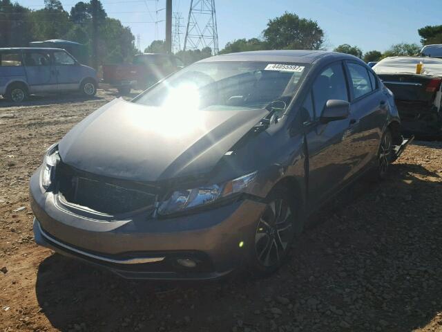 19XFB2F98DE064189 - 2013 HONDA CIVIC EXL GRAY photo 2