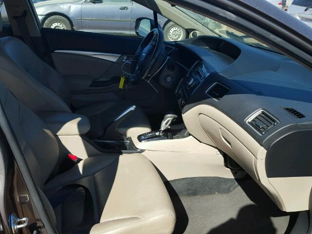 19XFB2F98DE064189 - 2013 HONDA CIVIC EXL رمادي صورة 5