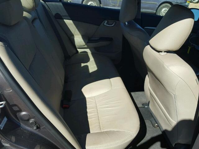 19XFB2F98DE064189 - 2013 HONDA CIVIC EXL رمادي صورة 6
