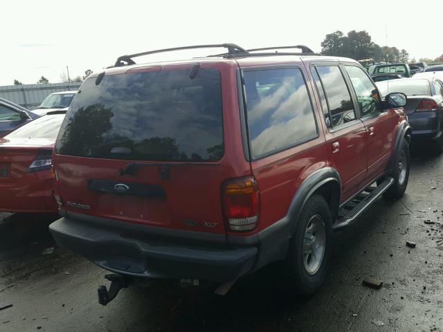 1FMZU32E6XZC06821 - 1999 FORD EXPLORER RED photo 4