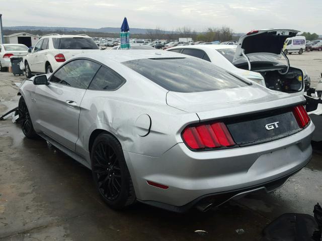 1FA6P8CFXF5433881 - 2015 FORD MUSTANG GT SILVER photo 3