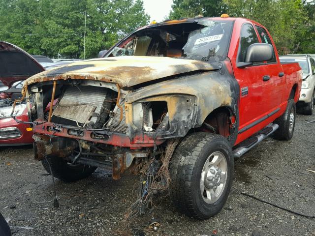1D7KS28D57J615417 - 2007 DODGE RAM 2500 S RED photo 2
