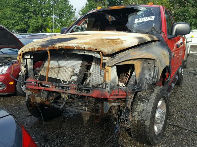 1D7KS28D57J615417 - 2007 DODGE RAM 2500 S RED photo 9