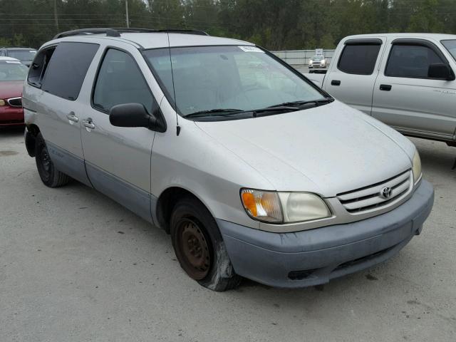 4T3ZF19CX2U440069 - 2002 TOYOTA SIENNA CE GRAY photo 1