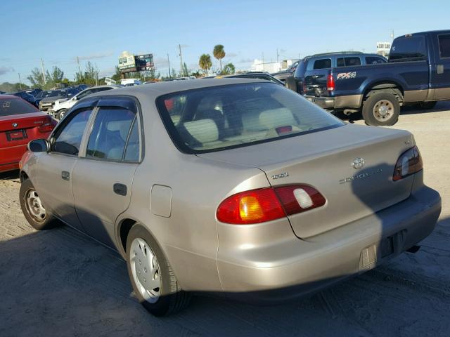 2T1BR12E5YC292758 - 2000 TOYOTA COROLLA VE BEIGE photo 3