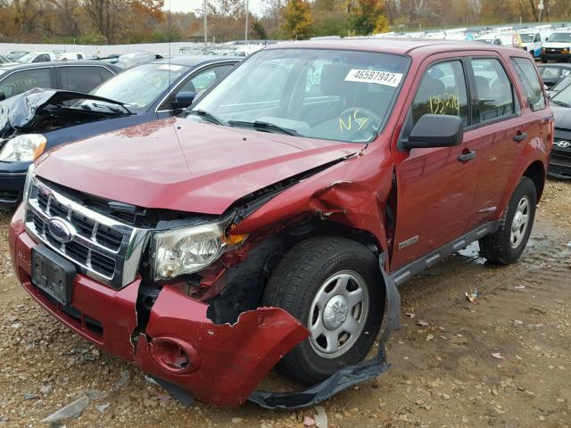 1FMCU02Z08KE47873 - 2008 FORD ESCAPE XLS RED photo 2