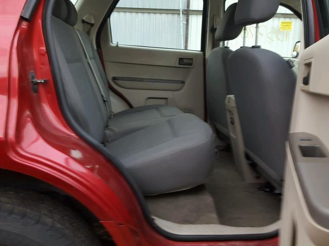 1FMCU02Z08KE47873 - 2008 FORD ESCAPE XLS RED photo 6