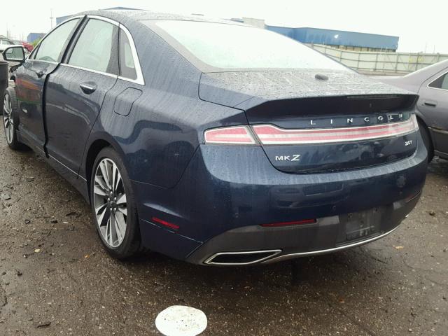 3LN6L5C94HR651180 - 2017 LINCOLN MKZ SELECT BLUE photo 3