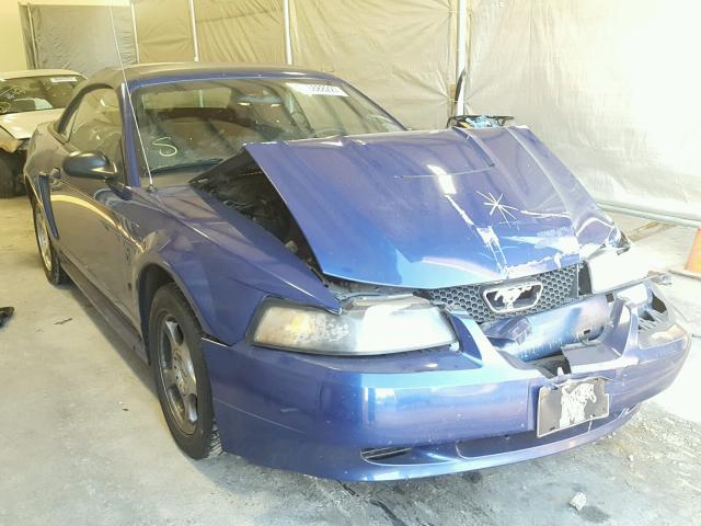 1FAFP44474F104682 - 2004 FORD MUSTANG BLUE photo 1