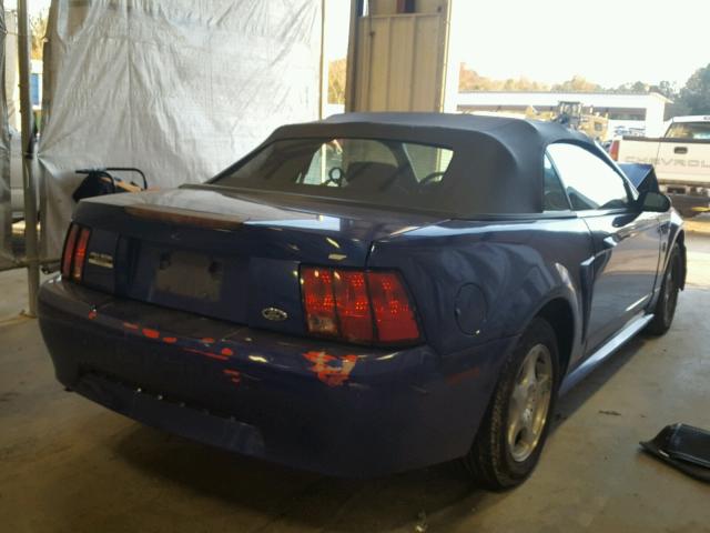 1FAFP44474F104682 - 2004 FORD MUSTANG BLUE photo 4