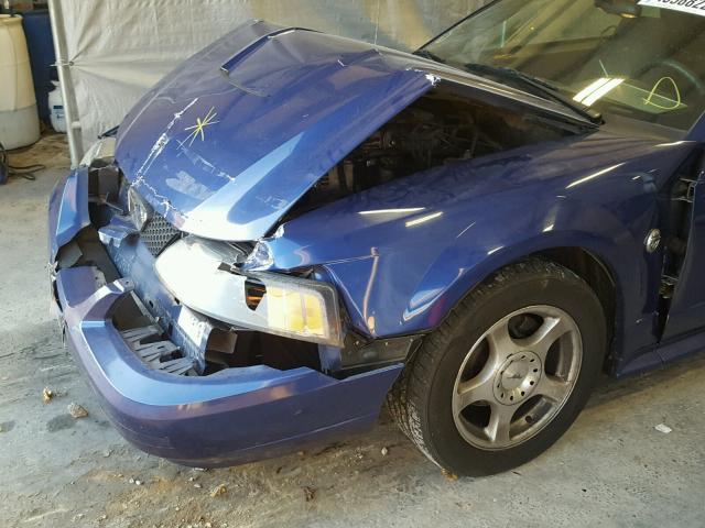 1FAFP44474F104682 - 2004 FORD MUSTANG BLUE photo 9