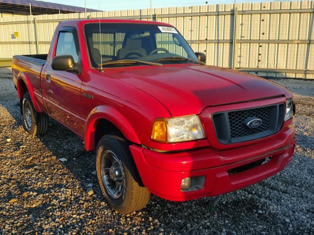 1FTYR10U84PA54516 - 2004 FORD RANGER RED photo 1