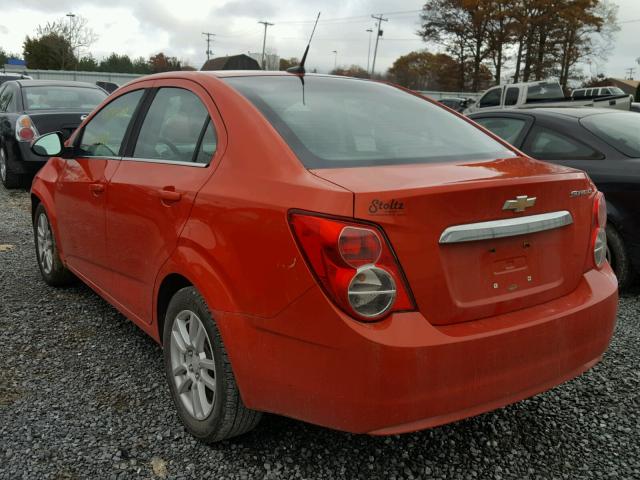 1G1JD5SH7C4230424 - 2012 CHEVROLET SONIC LT ORANGE photo 3