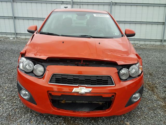 1G1JD5SH7C4230424 - 2012 CHEVROLET SONIC LT ORANGE photo 9