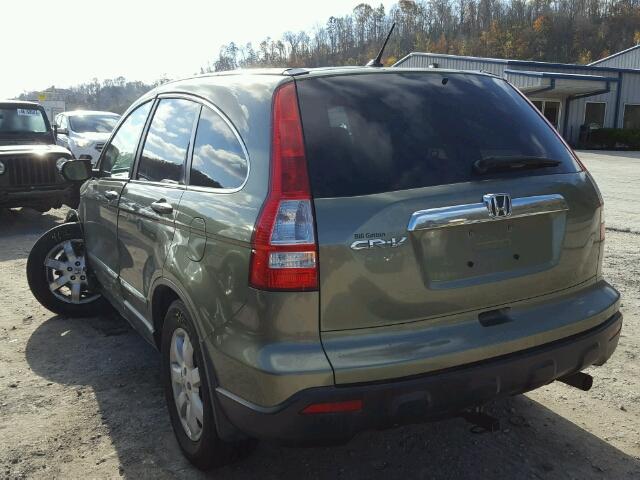 5J6RE38529L023361 - 2009 HONDA CR-V EX GREEN photo 3