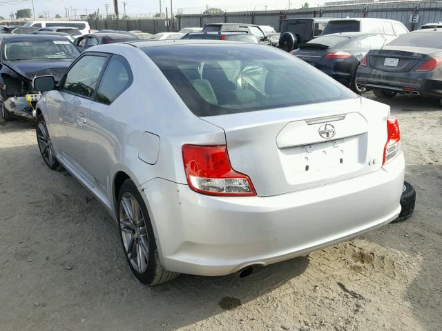 JTKJF5C72D3048864 - 2013 TOYOTA SCION TC 银色 照片 3