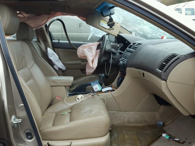 1HGCM56845A081227 - 2005 HONDA ACCORD EX GOLD photo 5