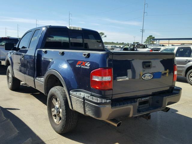 1FTPX04574KB97257 - 2004 FORD F150 BLUE photo 3