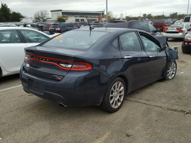 1C3CDFCH0DD303630 - 2013 DODGE DART LIMIT BLACK photo 4