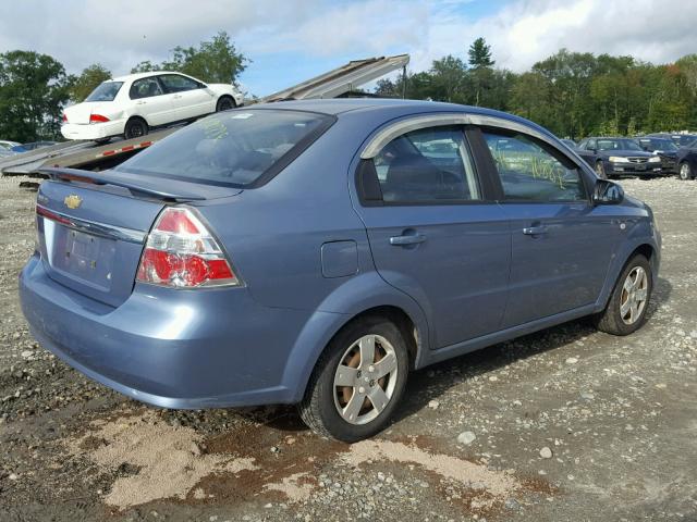 KL1TD56648B037215 - 2008 CHEVROLET AVEO BASE Көк фото 4
