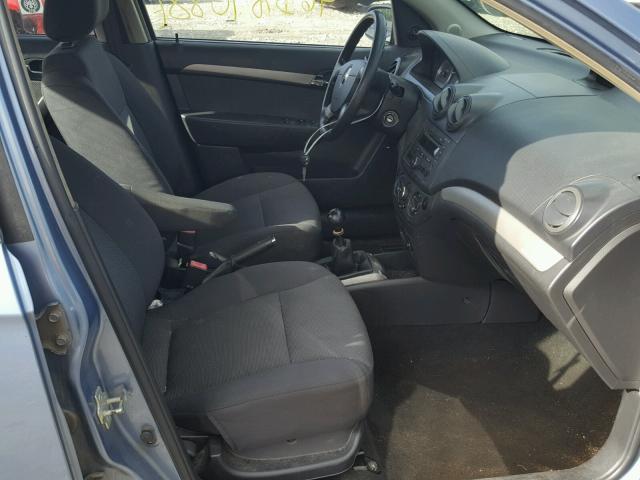 KL1TD56648B037215 - 2008 CHEVROLET AVEO BASE Көк фото 5