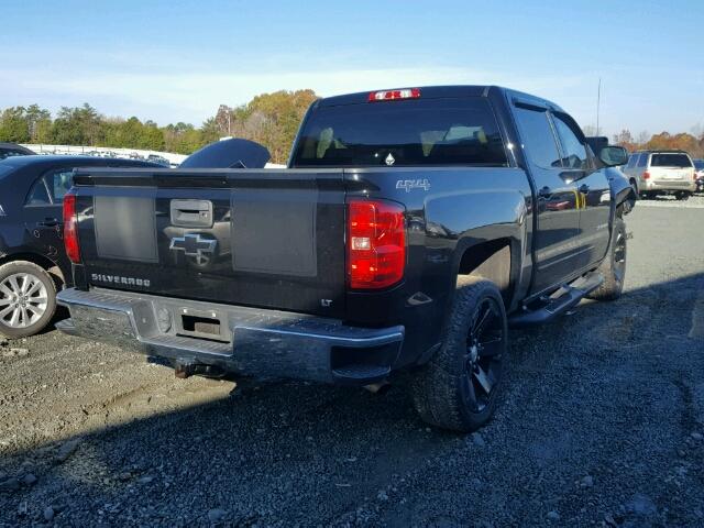 3GCUKREHXFG244452 - 2015 CHEVROLET SILVERADO BLACK photo 4