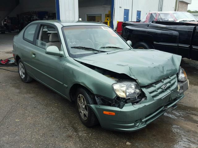 KMHCG35C23U266545 - 2003 HYUNDAI ACCENT GL GREEN photo 1