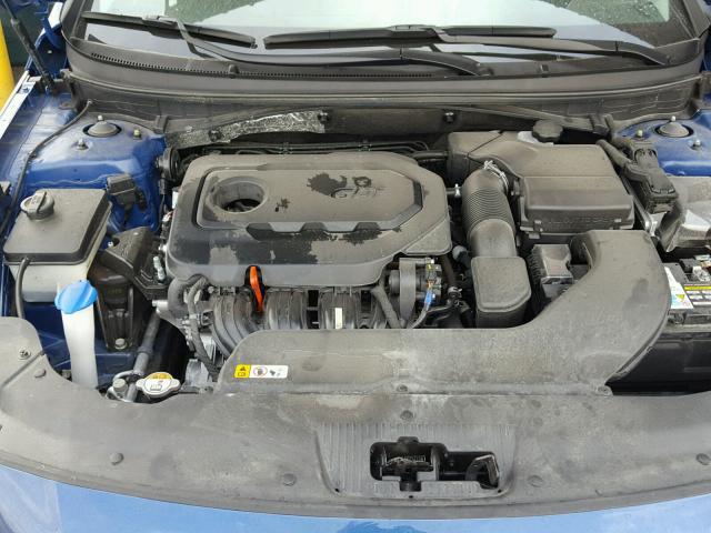 5NPE34AF4HH481506 - 2017 HYUNDAI SONATA SPO BLUE photo 7