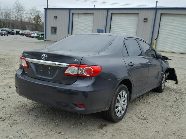 2T1BU4EE7DC950859 - 2013 TOYOTA COROLLA BA GRAY photo 4