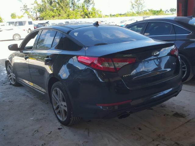 5XXGR4A62DG091291 - 2013 KIA OPTIMA SX BLACK photo 3