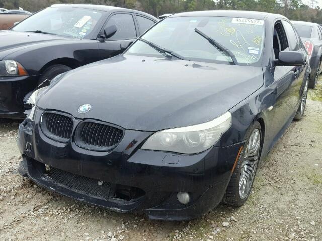 WBANW53548CT53910 - 2008 BMW 550 I BLACK photo 2