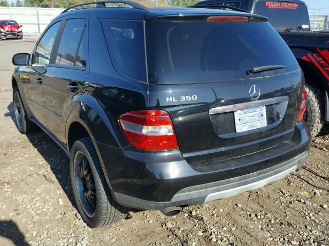 4JGBB86E26A015165 - 2006 MERCEDES-BENZ ML 350 BLACK photo 3