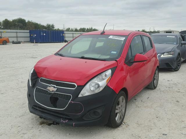 KL8CB6S97DC511496 - 2013 CHEVROLET SPARK LS RED photo 2