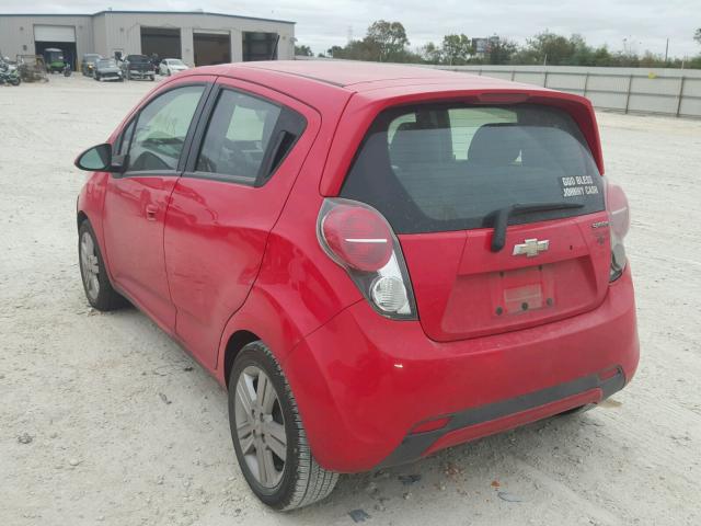 KL8CB6S97DC511496 - 2013 CHEVROLET SPARK LS RED photo 3