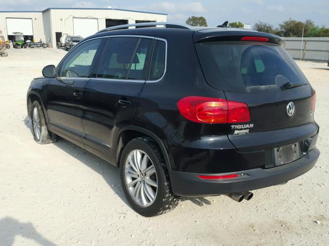 WVGAV7AX6CW573380 - 2012 VOLKSWAGEN TIGUAN S BLACK photo 3