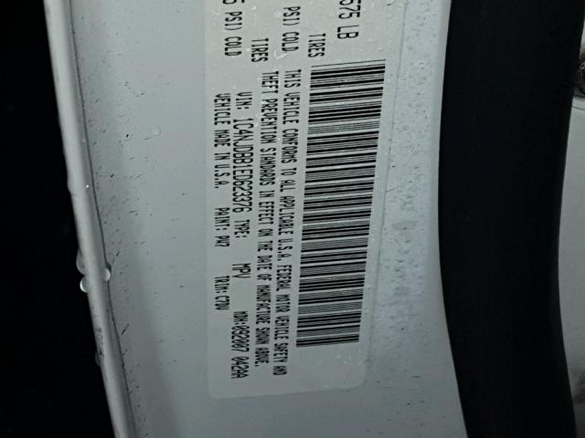 1C4NJDBB1ED623376 - 2014 JEEP COMPASS SP თეთრი ფოტო 10