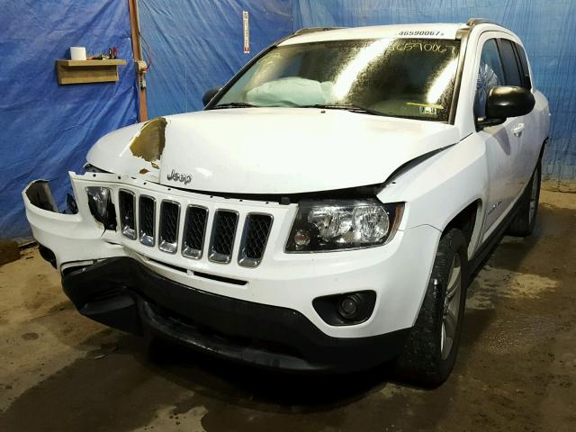 1C4NJDBB1ED623376 - 2014 JEEP COMPASS SP WHITE photo 2