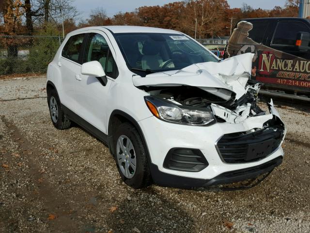 3GNCJKSB3HL268311 - 2017 CHEVROLET TRAX LS WHITE photo 1