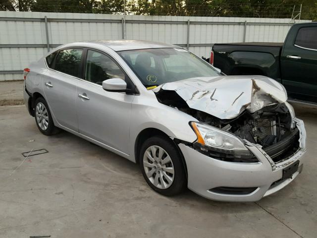 3N1AB7AP0FL629517 - 2015 NISSAN SENTRA S SILVER photo 1