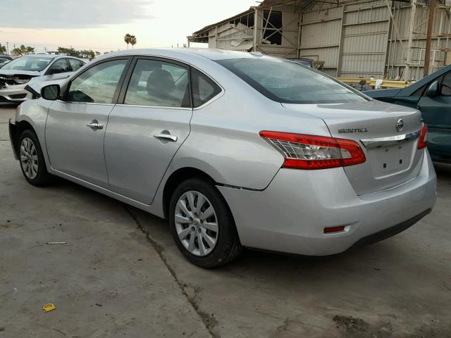 3N1AB7AP0FL629517 - 2015 NISSAN SENTRA S SILVER photo 3